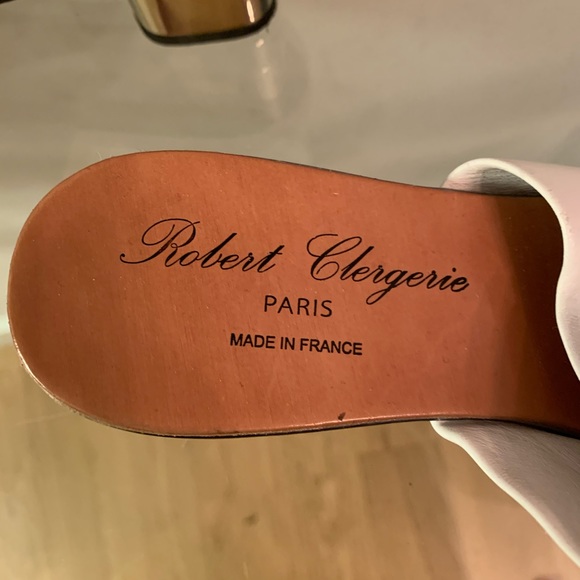 Robert clergerie white leather mules 38 - Picture 3 of 10